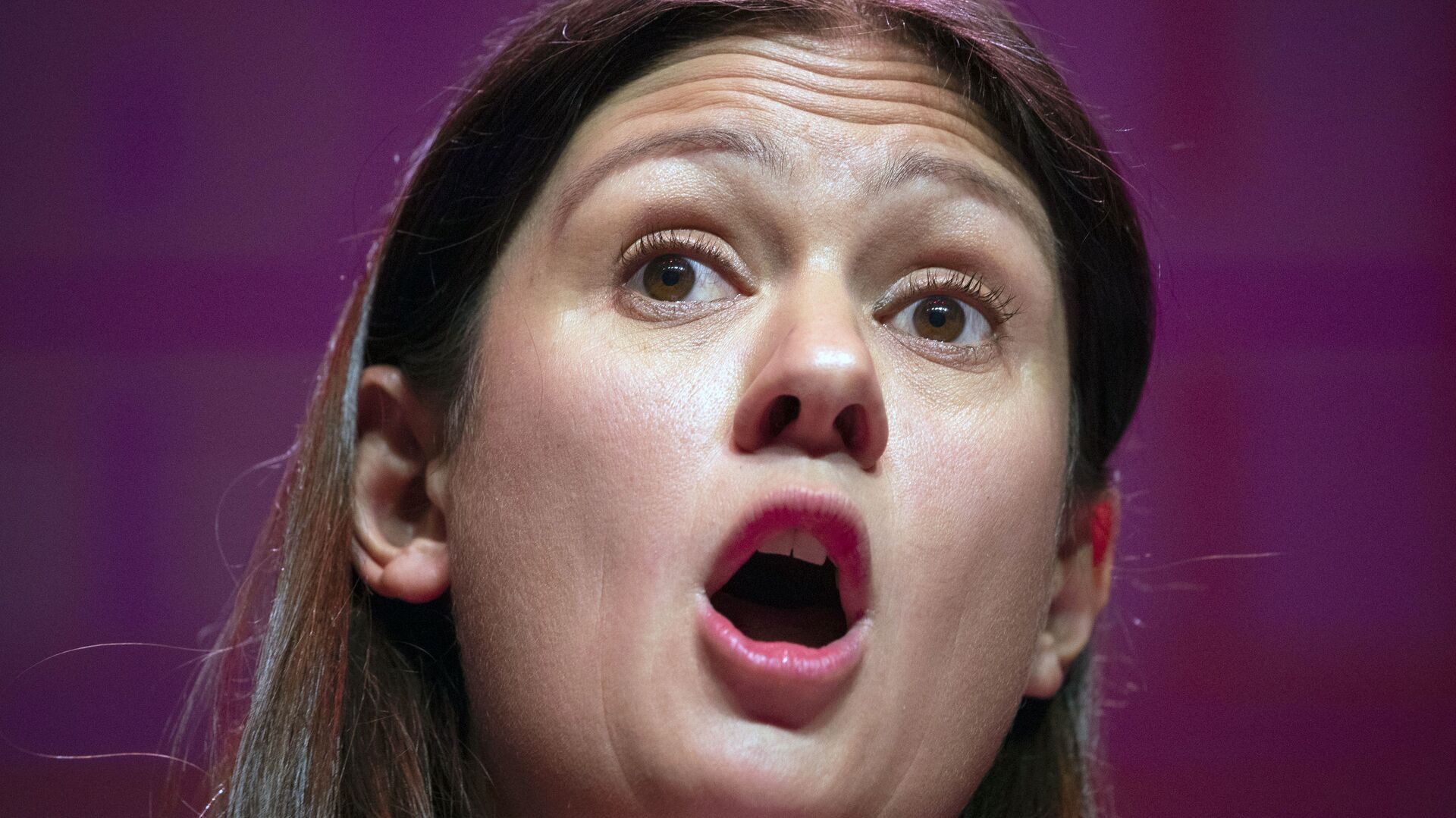 Britain's Labour Party leadership candidate Lisa Nandy speaks during the Labour leadership hustings at the SEC centre in Glasgow - Sputnik International, 1920, 16.09.2021