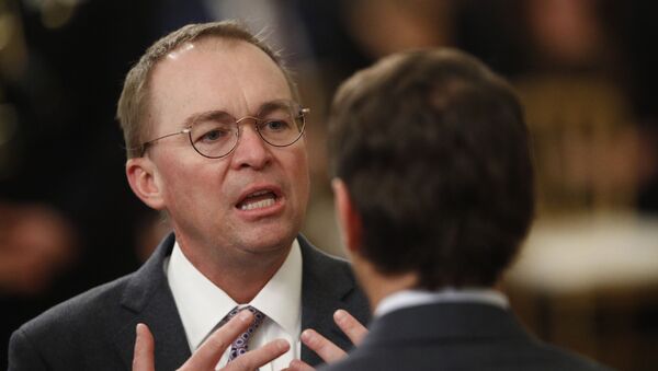 White House acting chief of staff Mick Mulvaney mingles with other attendees in the in the East Room of the the White House - Sputnik International