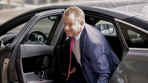 Britain's Brexit adviser David Frost arrives for a meeting with European Union chief Brexit negotiator Michel Barnier at EU headquarters in Brussels, Wednesday, 2 October 2019. - Sputnik International