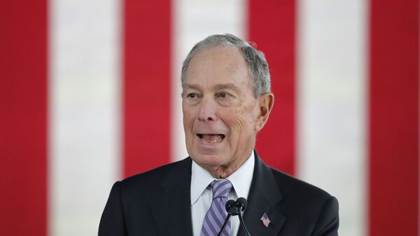 Democratic presidential candidate and former New York City Mayor Mike Bloomberg speaks at a campaign event in Raleigh - Sputnik International