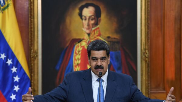 Venezuela's President Nicolas Maduro at Miraflores palace in Caracas - Sputnik International