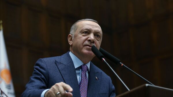 Turkish President Tayyip Erdogan at the Parliament in Ankara, Turkey - Sputnik International