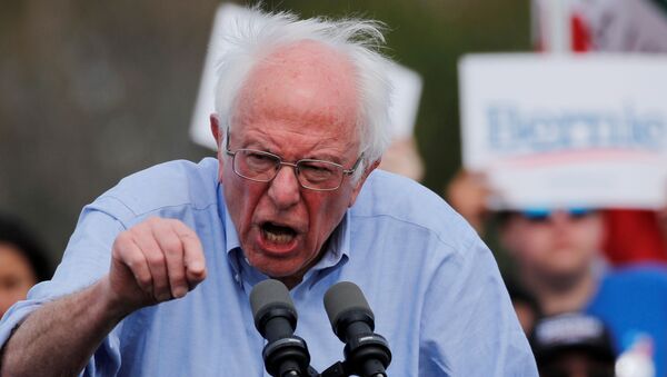 Democratic U.S. presidential candidate Sanders holds a campaign rally in Santa Ana, California - Sputnik International