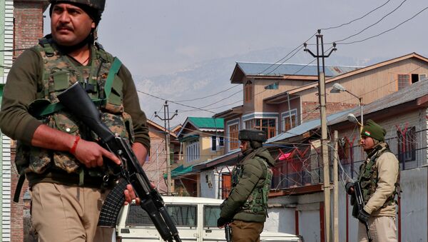 Indian security forces in Srinagar - Sputnik International