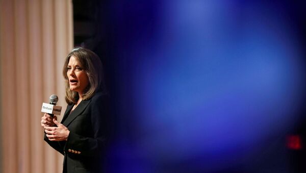 Democratic presidential candidate and author Marianne Williamson speaks at the One Iowa and GLAAD LGBTQ Presidential Forum in Cedar Rapids, Iowa, September 20, 2019 - Sputnik International