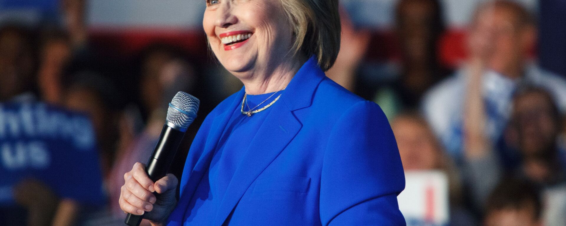 Hillary Clinton, then-Democratic presidential candidate, speaking at a campaign rally in Louisville, Kentucky in May 2016. - Sputnik International, 1920, 06.11.2021