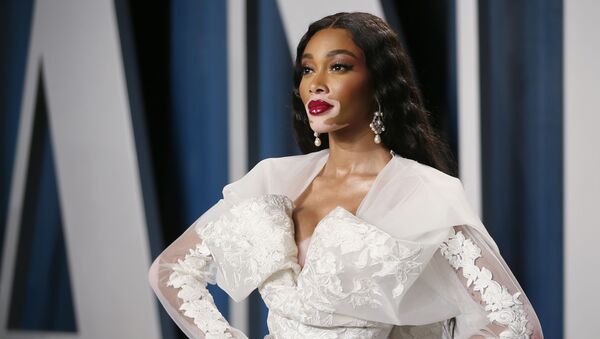 Winnie Harlow attends the Vanity Fair Oscar party in Beverly Hills during the 92nd Academy Awards, in Los Angeles, California, U.S., February 9, 2020 - Sputnik International