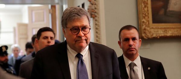 U.S. Attorney General William Barr leaves after attending a lunch meeting with Senate Republicans on Capitol Hill in Washington, U.S., February 25 U.S. Attorney General William Barr leaves after attending a lunch meeting with Senate Republicans on Capitol Hill in Washington, U.S., February 25 - Sputnik International