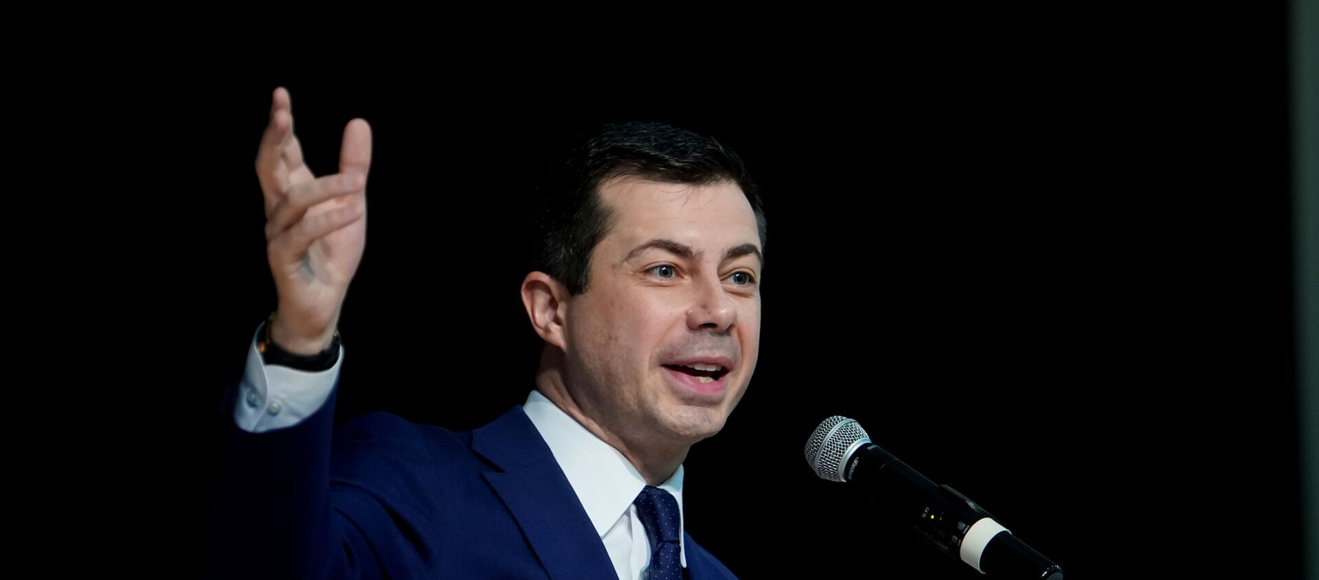 Democratic 2020 U.S. presidential candidate former South Bend, Indiana Mayor Pete Buttigieg attends the Ministers' Breakfast hosted by National Action Network in North Charleston, South Carolina, U.S., February 26, 2020 - Sputnik International, 1920, 26.02.2020