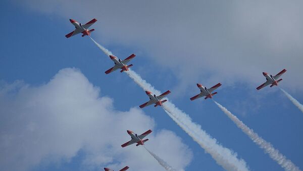 CASA C-101 Aviojet Spanish Air Force Patrulla Aguila - Sputnik International
