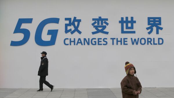 FILE PHOTO: A sign for the World 5G Exhibition is seen in Beijing, China November 22, 2019. - Sputnik International