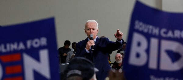 Democratic U.S. presidential candidate and former U.S. Vice President Joe Biden speaks during a campaign event in Sumter, South Carolina, U.S., February 28, 2020 Democratic U.S. presidential candidate and former U.S. Vice President Joe Biden speaks during a campaign event in Sumter, South Carolina, U.S., February 28, 2020 - Sputnik International