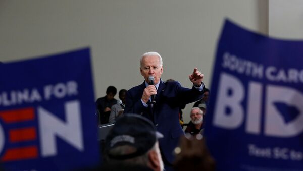 Democratic U.S. presidential candidate and former U.S. Vice President Joe Biden speaks during a campaign event in Sumter, South Carolina, U.S., February 28, 2020 - Sputnik International