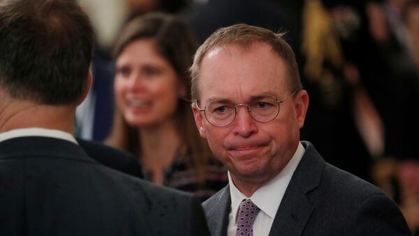 Acting White House Chief of Staff Mick Mulvaney arrives prior to U.S. President Donald Trump's statement about his acquittal on impeachment charges by the U.S. Senate in the East Room of the White House in Washington, U.S., February 6, 2020. - Sputnik International