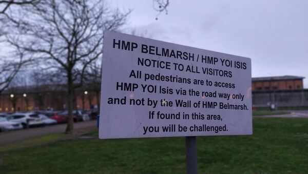 Belmarsh Prison sign - Sputnik International