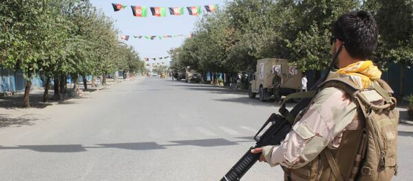 Afghan security forces stand guard during a fight against Taliban fighters in Kunduz province north of Kabul, Afghanistan, Saturday, Aug. 31, 2019 - Sputnik International