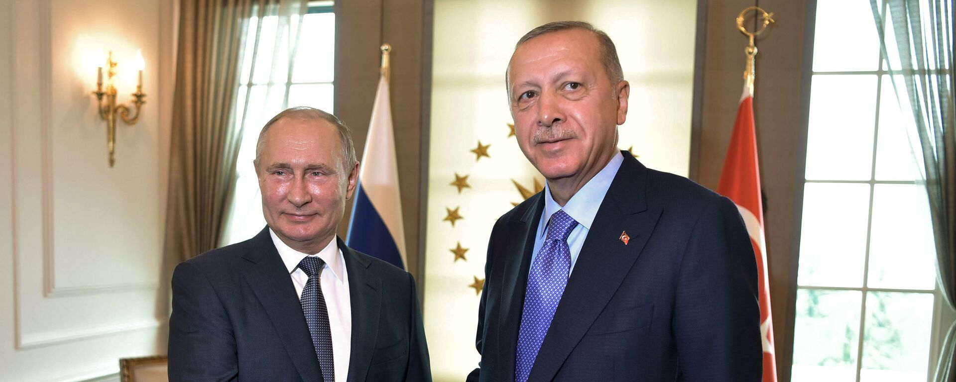 Russian President Vladimir Putin and Turkish President Tayyip Erdogan - Sputnik International, 1920, 13.10.2022