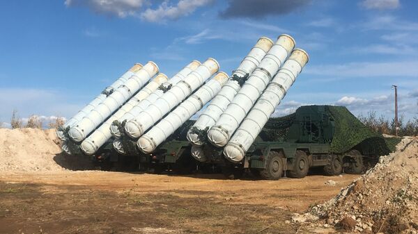 S-400 Triumph anti-aircraft missile system seen during the Vostok-2018 military drills - Sputnik International