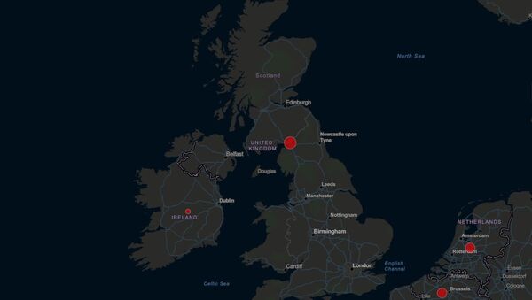Coronavirus COVID-19 UK Map from Johns Hopkins CSSE interactive database 6 March 2019 12.00 - Sputnik International