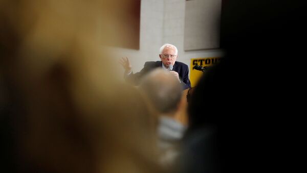 U.S. Democratic presidential candidate Bernie Sanders speaks during a rally in Dearborn, Michigan, U.S.,March 7, 2020 - Sputnik International