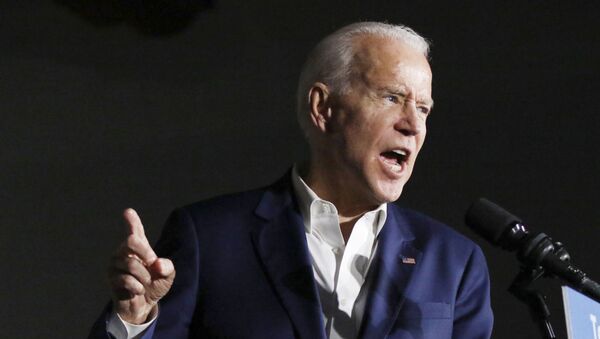 Democratic presidential candidate and former Vice President Joe Biden speaks at Tougaloo College in Tougaloo, Miss., Sunday, March 8, 2020. - Sputnik International