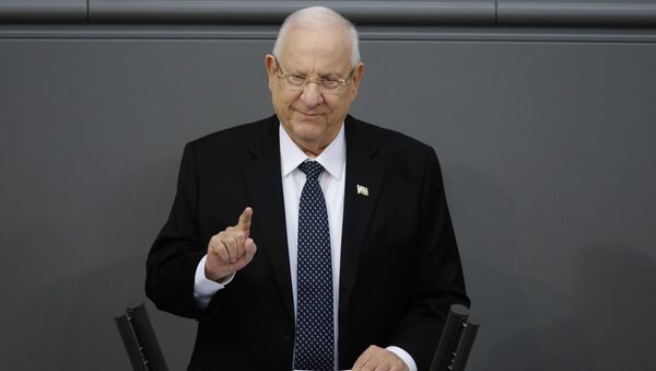 FILE - In this Jan. 29, 2020 file photo, Israel's President Reuven Rivlin delivers a speech during a special meeting of the German Parliament Bundestag commemorating the victims of the Holocaust, in Berlin, Germany - Sputnik International
