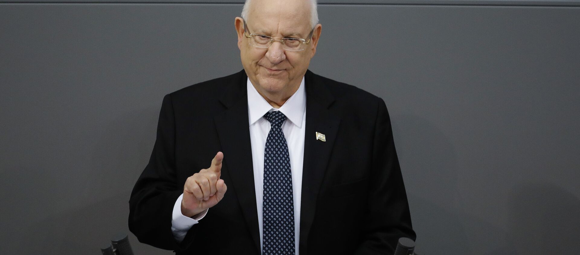 FILE - In this Jan. 29, 2020 file photo, Israel's President Reuven Rivlin delivers a speech during a special meeting of the German Parliament Bundestag commemorating the victims of the Holocaust, in Berlin, Germany - Sputnik International, 1920