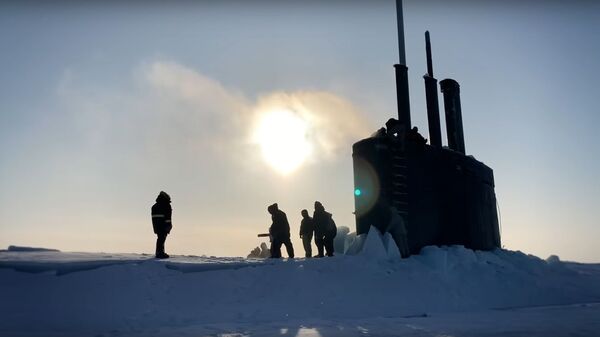   USS Toledo Arrives at Ice Camp Seadragon - Ice Exercise (ICEX) 2020 - Sputnik International