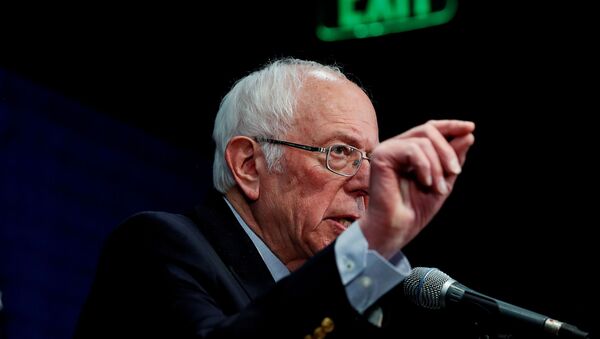 US Democratic presidential candidate Senator Bernie Sanders addresses a news conference in Burlington, Vermont, U.S., March 11, 2020.  - Sputnik International