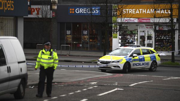 Police attend the scene after an incident in Streatham, London - Sputnik International