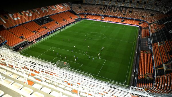 Soccer Football - Champions League - Round of 16 Second Leg - Valencia v Atalanta - Mestalla, Valencia, Spain - March 10, 2020  General view in the empty stadium as the match is played behind closed doors as the number of coronavirus cases grow around the world   - Sputnik International