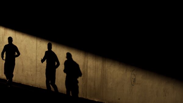 Two Men Cast Their Shadows on a Wall - Sputnik International