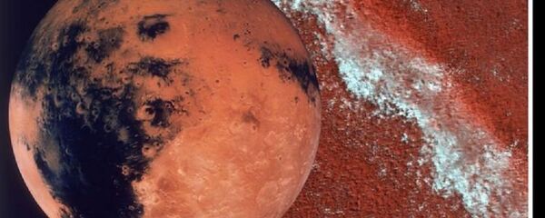 Water on Mars: A NASA probe snapped a picture of frozen water on Mars - Sputnik International