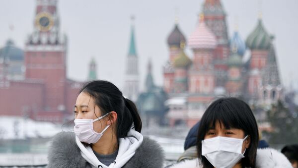 Tourists in Masks in Moscow - Sputnik International