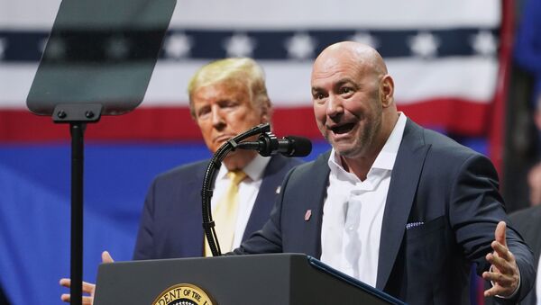 Ultimate Fighting Championship president Dana White speaks as U.S. President Donald Trump holds a campaign rally in Colorado Springs - Sputnik International