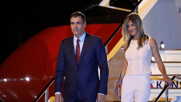 Spain's Prime Minister Pedro Sanchez and his wife Maria Begona Gomez Fernandez - Sputnik International