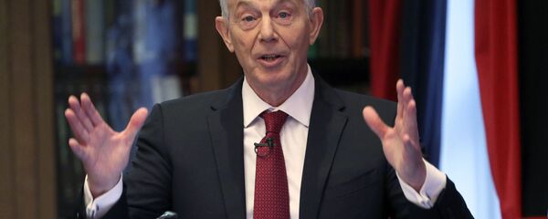 Former British prime minister Tony Blair gives a speech on the future of the Labour Party and progressive politics at the Hallam Conference Centre in central London, Wednesday Dec. 18, 2019. - Sputnik International