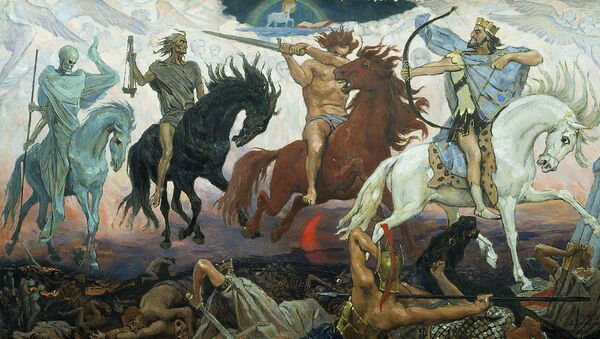 Four Horsemen of Apocalypse, by Viktor Vasnetsov. Painted in 1887 - Sputnik International
