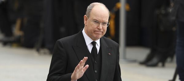 Prince Albert II of Monaco leaves the Notre Dame cathedral after attending at the funeral of the Grand Duke Jean of Luxembourg, in Luxembourg, Saturday, May 4, 2019 - Sputnik International