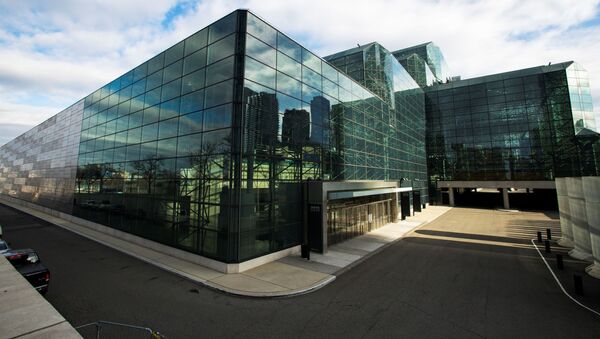 General view of the Javits Convention Center as the coronavirus disease (COVID-19) outbreak continues in New York, U.S., March 22, 2020 - Sputnik International