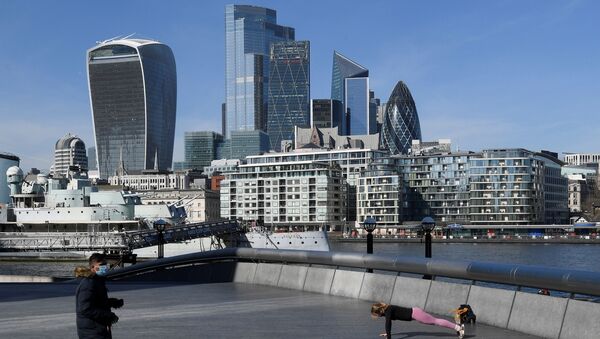 A person works out with the City of London - Sputnik International