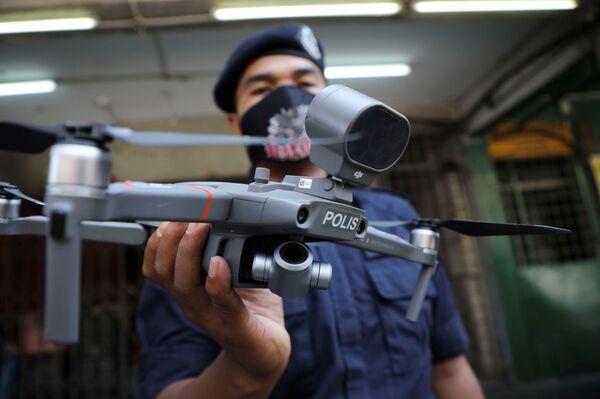 Chinese-Made Patrol Drones to Reportedly Enforce Lockdown in California Amidst Coronavirus Pandemic - Sputnik International