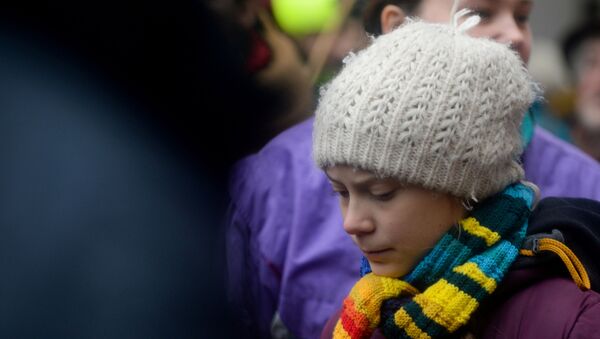 Swedish climate activist Greta Thunberg takes part in the rally ''Europe Climate Strike'' in Brussels, Belgium, March 6, 2020.  - Sputnik International