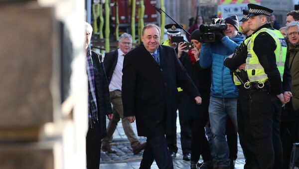 Former First Minister of Scotland Alex Salmond arrives at the High Court in Edinburgh, Scotland Britain March 9, 2020.  - Sputnik International