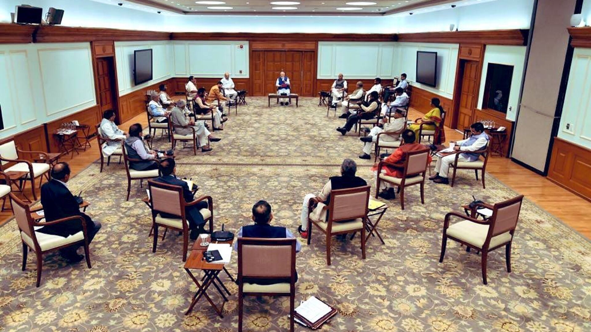 Picture from today’s cabinet meeting chaired by Hon’ble PM   Narendra Modi  ji. - Sputnik International, 1920, 28.02.2022