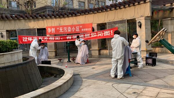 Workers in Wuhan, Hubei Province - Sputnik International