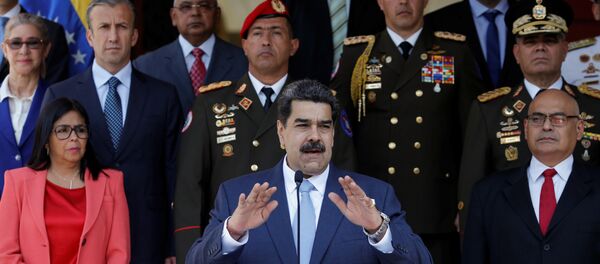Venezuela's President Nicolas Maduro speaks during a news conference at Miraflores Palace in Caracas, Venezuela, March 12,  - Sputnik International