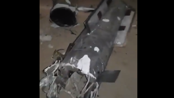 Alleged debris of a patriot missile left after an attack against Riyadh and Jizan on 28 March 2020 - Sputnik International