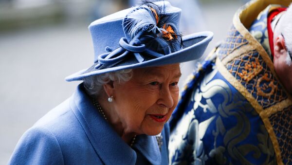 Britain's Queen Elizabeth II arrives for the annual Commonwealth Service at Westminster Abbey in London, Britain March 9, 2020.  - Sputnik International