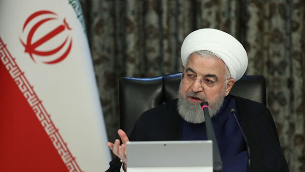 Iranian President Hassan Rouhani speaks during a meeting of the Iranian government task force on the coronavirus, in Tehran, Iran, March 21, 2020 - Sputnik International